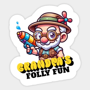 April Fool's day with Grandpa. Sticker